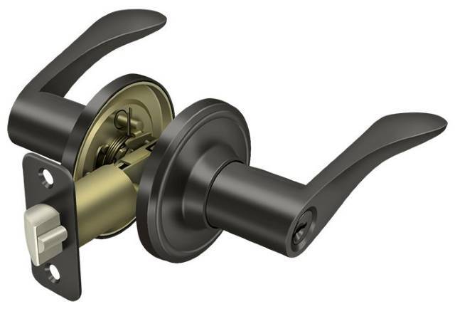 Deltana 6861 keyed entry door lever