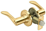 Deltana 6861L-003 lifetime polished brass keyed entry door lever