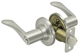 Deltana 6861L-15 brushed nickel keyed entry door lever