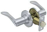 Deltana 6861L-26D brushed chrome keyed entry door lever