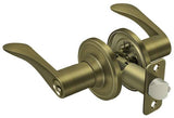 Deltana 6861L-5 antique brass keyed entry door lever