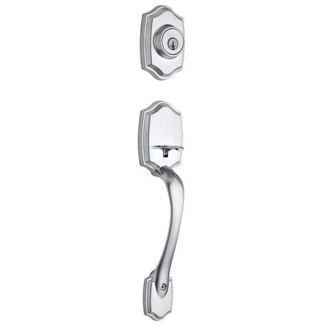Kwikset 687BWLIP Belleview Single Cylinder Exterior Handleset SmartKey in Polished Brass