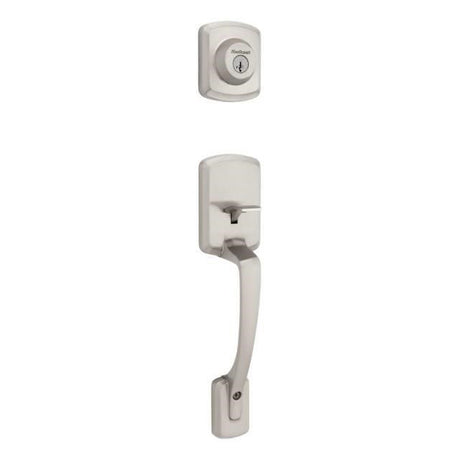 Kwikset 687HYHLIP Henley Single Cylinder Exterior Handleset SmartKey in Satin Nickel