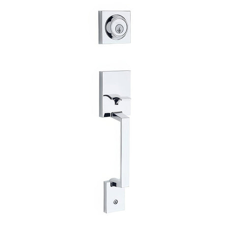 Kwikset 687AMDLIP-26DS.DS satin chrome single cylinder handleset