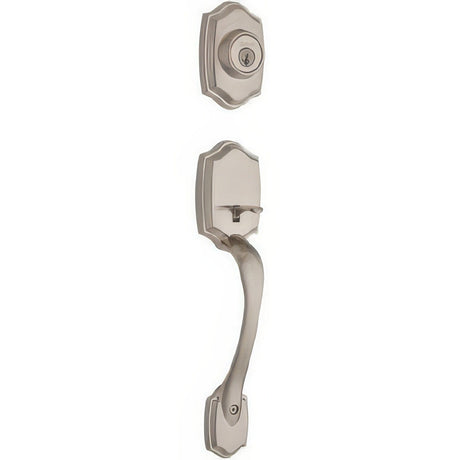 Kwikset 687BWLIP-15.DS Belleview single cylinder handleset in satin nickel, additional view