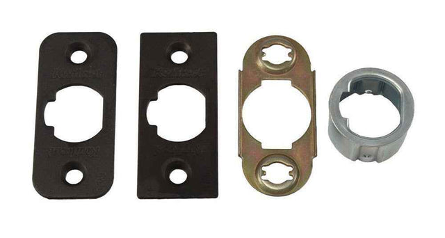 Kwikset 83714-002 Adjustable Plain Latch FD Rated for US11P Venetian Bronze and 514 Matte Black in Venetian Bronze and Matte Black