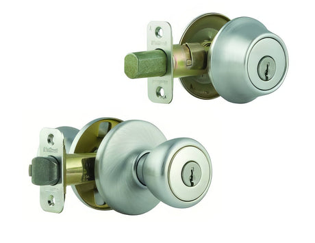 Kwikset 690T-15 Tylo single cylinder deadbolt in satin chrome, additional view