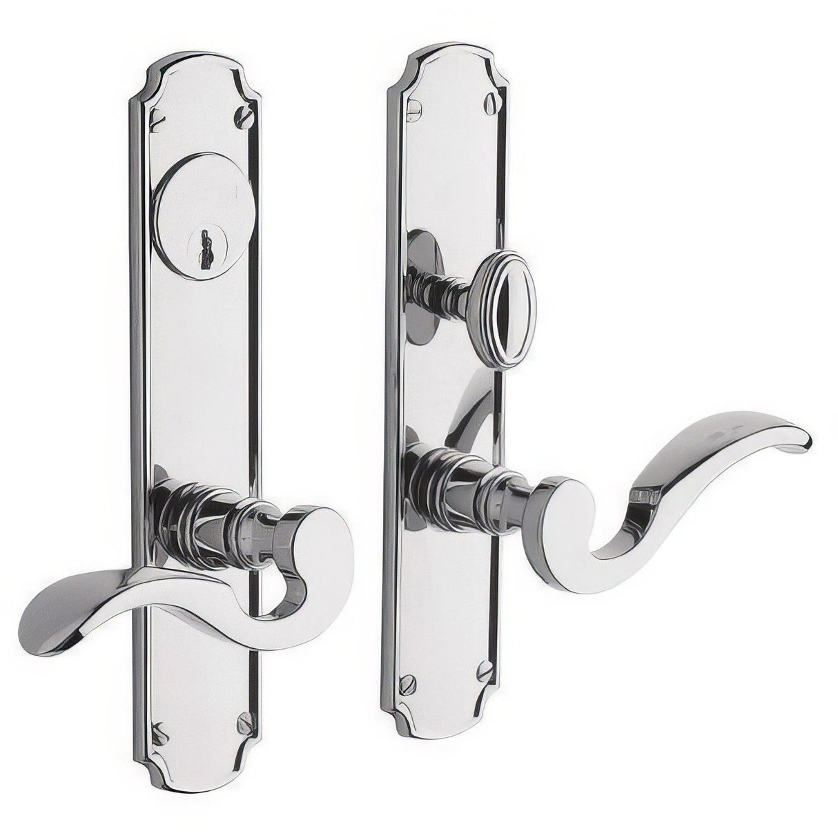 Baldwin 6942260FD polished chrome handleset trim pack