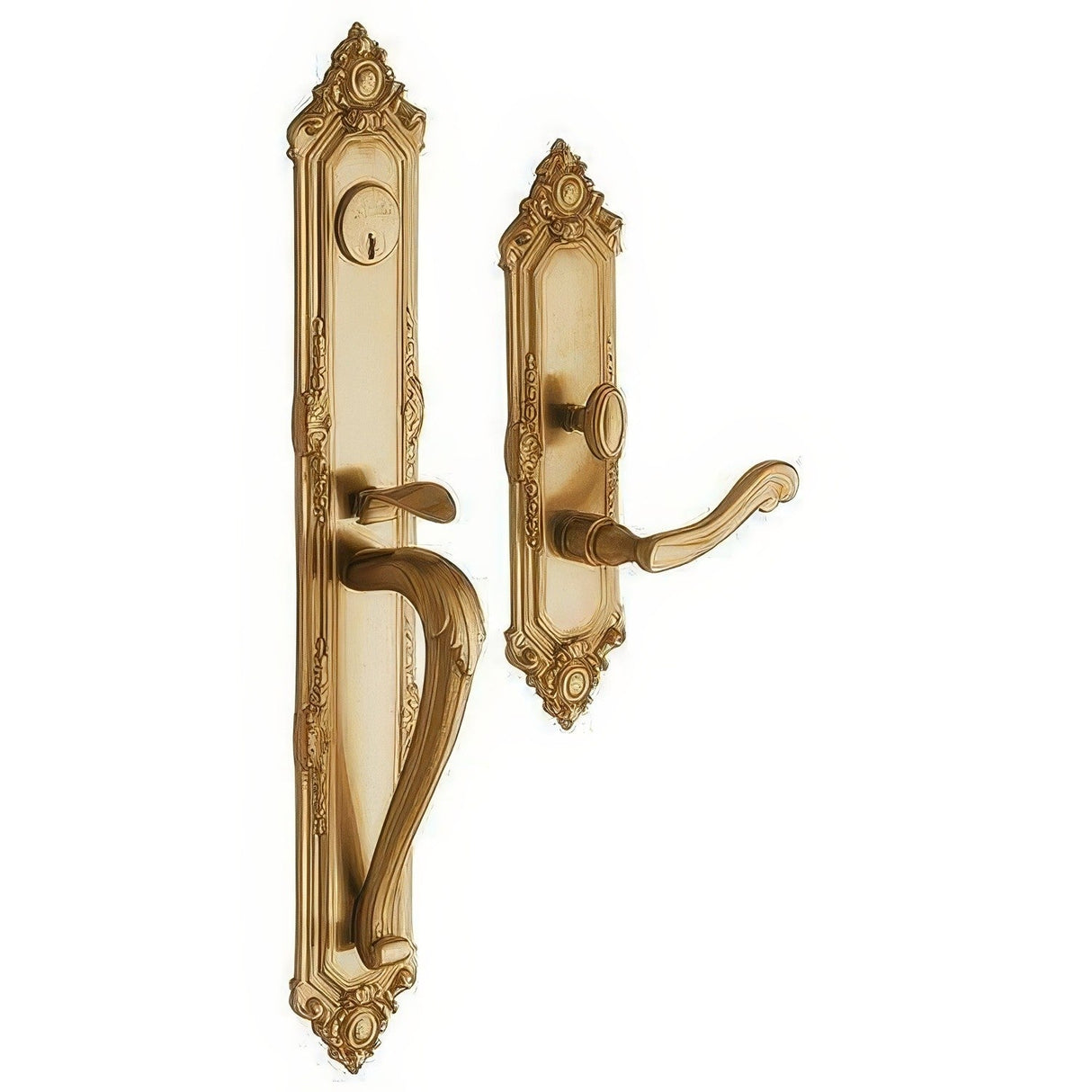 Baldwin 6950033LENT vintage brass handleset trim pack