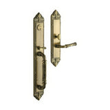 Baldwin 6952050RDBL satin brass and black keyed entry