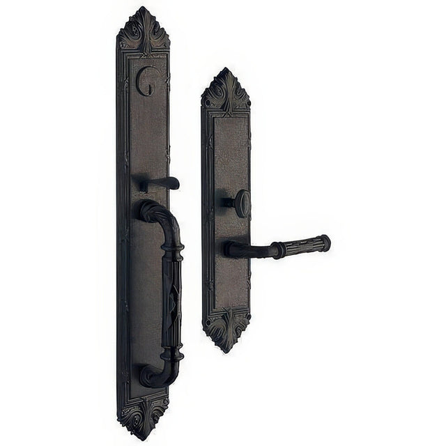 Baldwin 6952402LFD distressed oil rubbed bronze dummy set