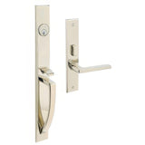Baldwin 6966055LENT lifetime polished nickel 6966.lent lakeshore left hand single cylinder mortise handleset trim set