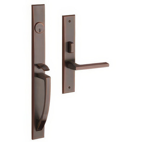Baldwin 6966112RENT venetian bronze 6966.rent lakeshore right hand single cylinder mortise handleset trim set