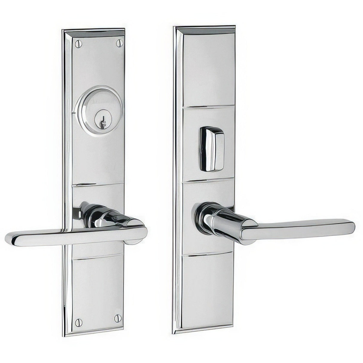 Baldwin 6973260FD polished chrome handleset trim pack