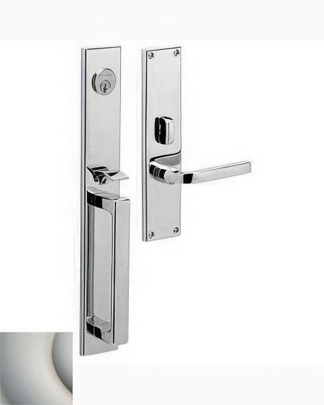 Baldwin 6976056RFD lifetime satin nickel dummy handleset