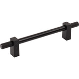 Jeffrey Alexander 698-128MB matte black cabinet drawer pull