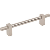 Jeffrey Alexander 698-128SN satin nickel cabinet drawer pull