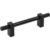 Jeffrey Alexander 698-96MB matte black cabinet drawer pull