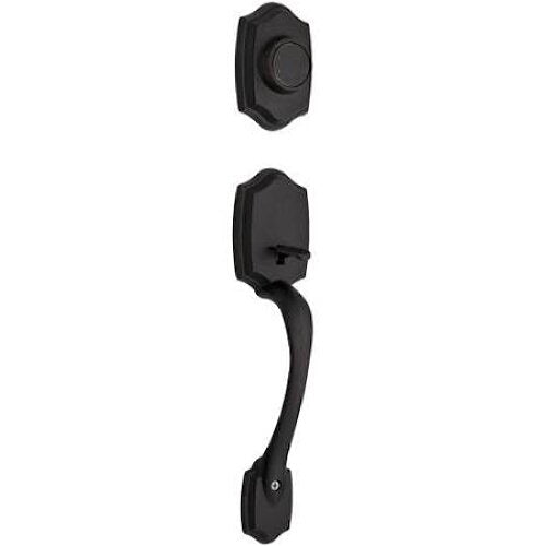 Kwikset 699BWLIP-5 antique brass dummy handleset