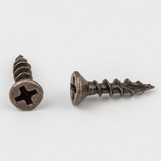 Hardware Resources 6X5802-B brushed antique brass head screw