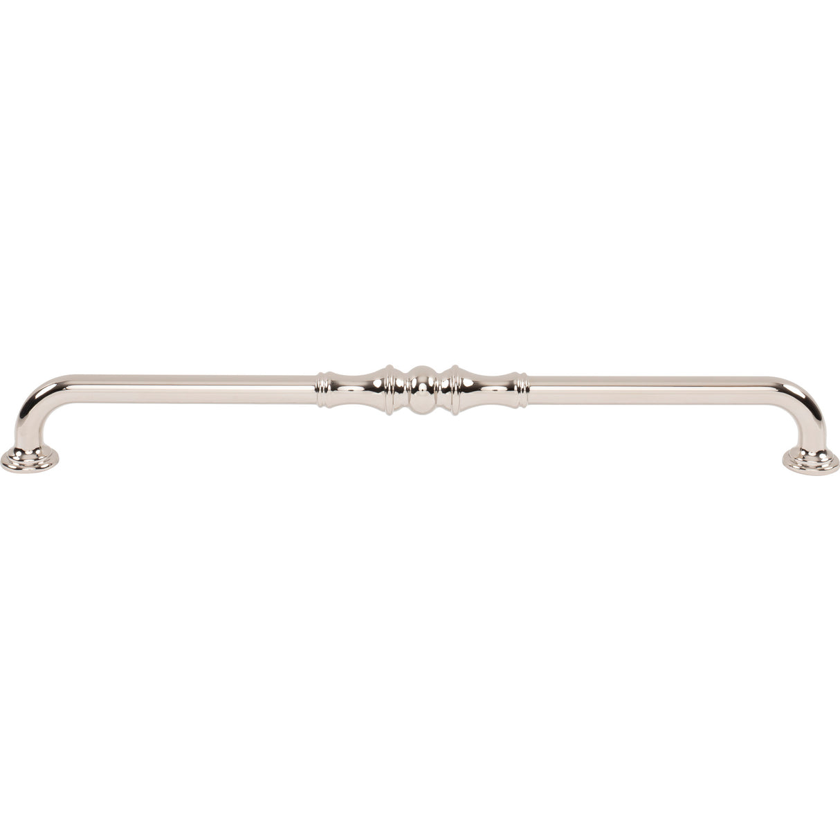 Top Knobs TK3436PN Bayridge 12" Center to Center Bar Pull Polished Nickel
