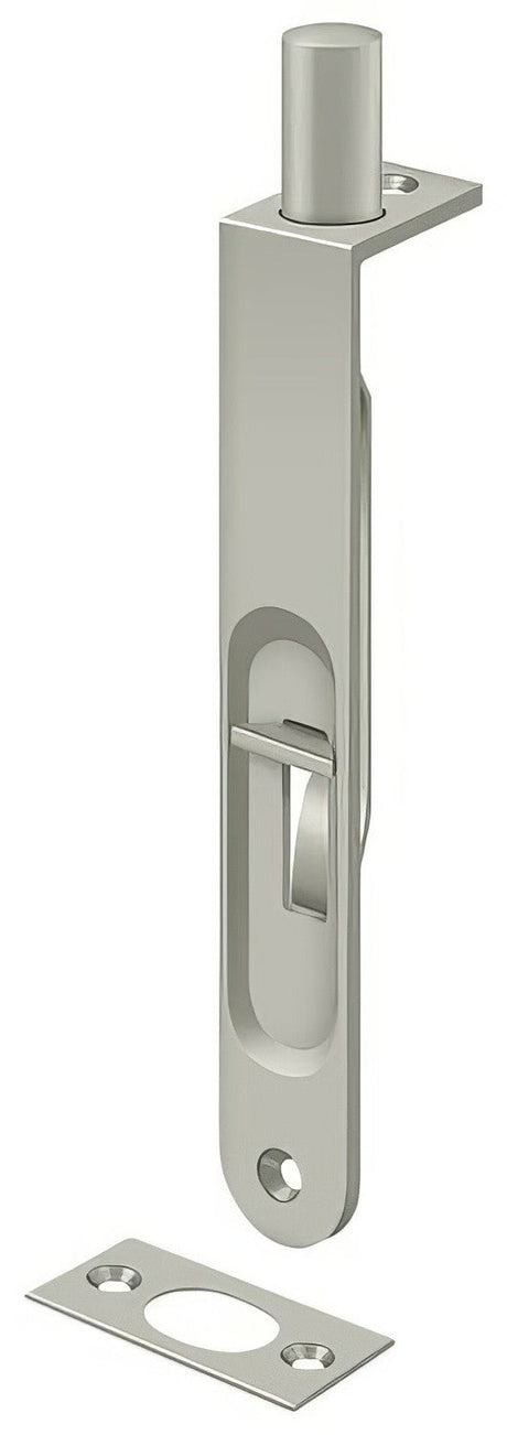 Deltana 6FBR15 satin nickel flush bolt