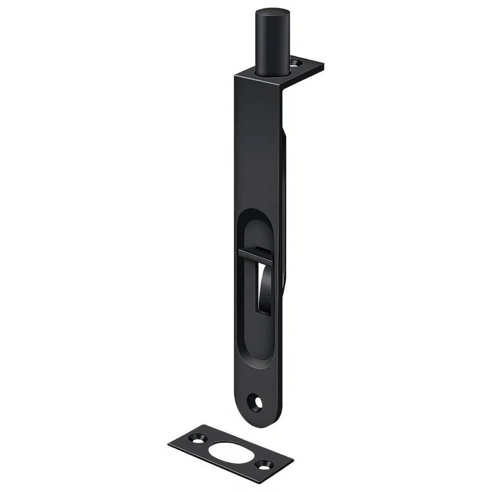 Deltana 6FBR19 paint black flush bolt