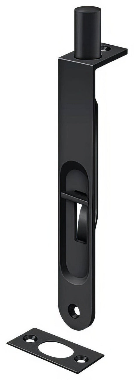 Deltana 6FBR19 paint black flush bolt