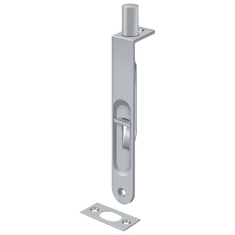 Deltana 6FBR26D brushed chrome flush bolt
