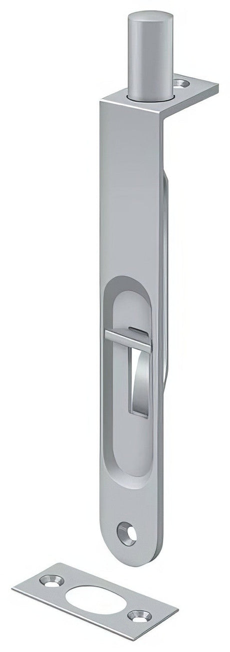 Deltana 6FBR26D brushed chrome flush bolt