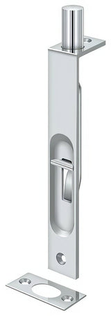 Deltana 6FBS26D flush bolt in satin nickel, additional view