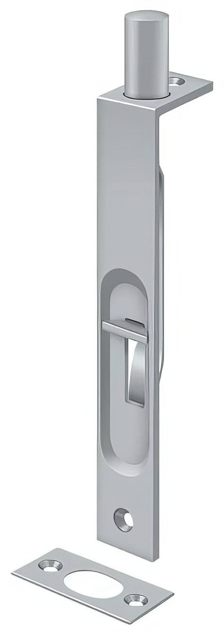 Deltana 6FBS26D satin chrome flush bolt