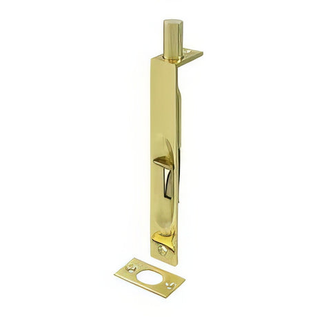 Deltana 6FBS3-UNL unlacquered bright brass flush bolt