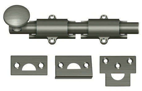 Deltana 6SB15A surface bolt, additional view