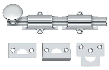 Deltana 6SB26D surface bolt, additional view