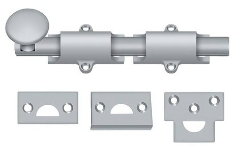 Deltana 6SB26D surface bolt, additional view