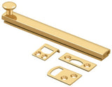 Deltana 6SBCS003 lifetime polished brass surface bolt