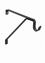 Better Home Products 702BLK black steel closet rod bracket