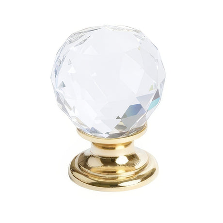 Berenson 7041-907-C gold with transparent round cabinet knob