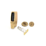 Kaba Simplex 710205 antique brass mechanical pushbutton lock