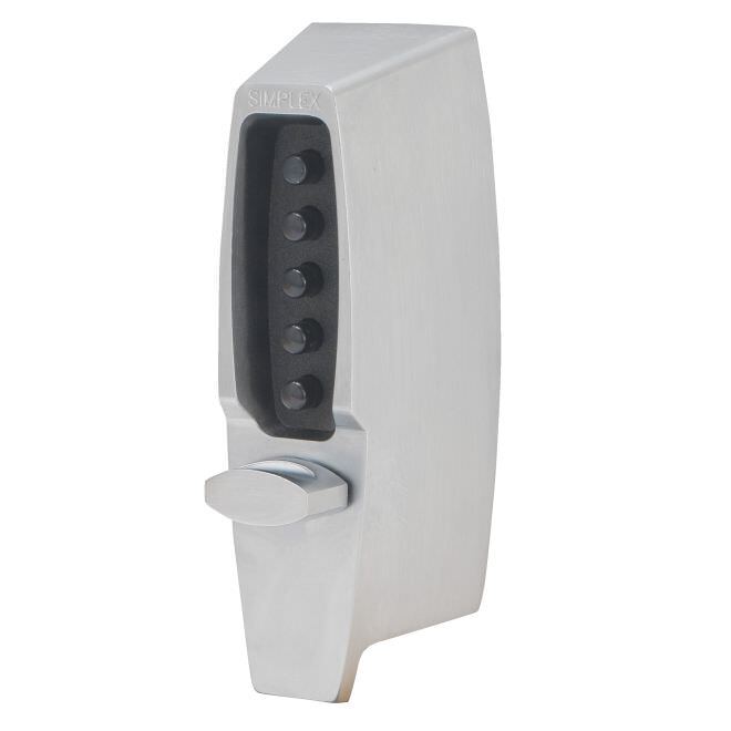Kaba Simplex 710426D satin chrome combination deadbolt