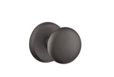 Emtek 7106WCFB Winchester Knob 2-3/8" Backset Passage with Style # 2 Rose for 1-3/8" to 2" Door Flat Black Bronze Finish