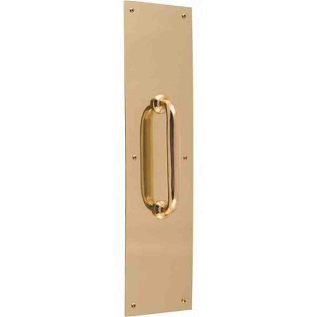 Don-Jo 7110605 bright brass pull plate