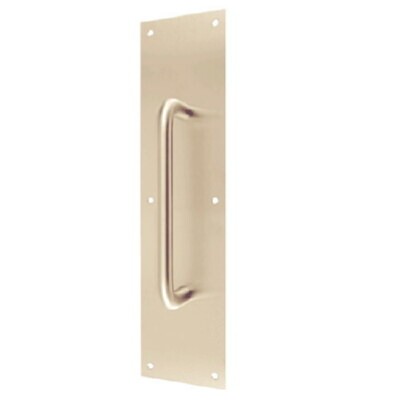 Don-Jo 7111613 pull plate in polished brass, additional view