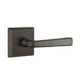 Emtek Lever Right Hand 2-3/8" Backset Passage with Style # 6 Rose for 1-3/8" to 2" Door in Medium Bronze