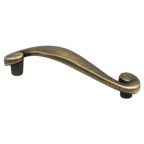 Berenson 7120-1RAB-C rustic brushed brass cabinet handle pull