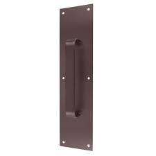 Don-Jo 7137630 pull plate in polished brass, additional view