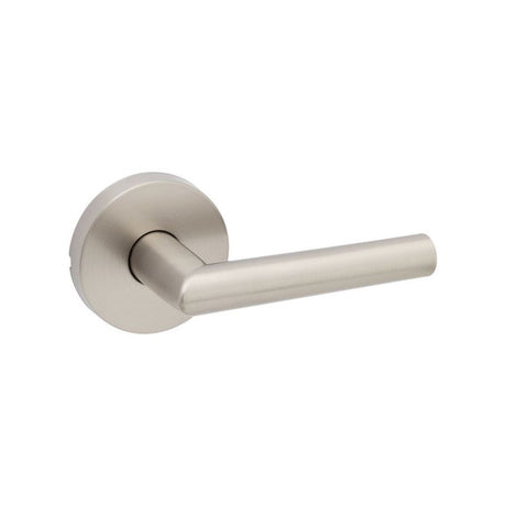 Kwikset 720MILRDT 20 Min UL Rated Milan Lever in Satin Nickel
