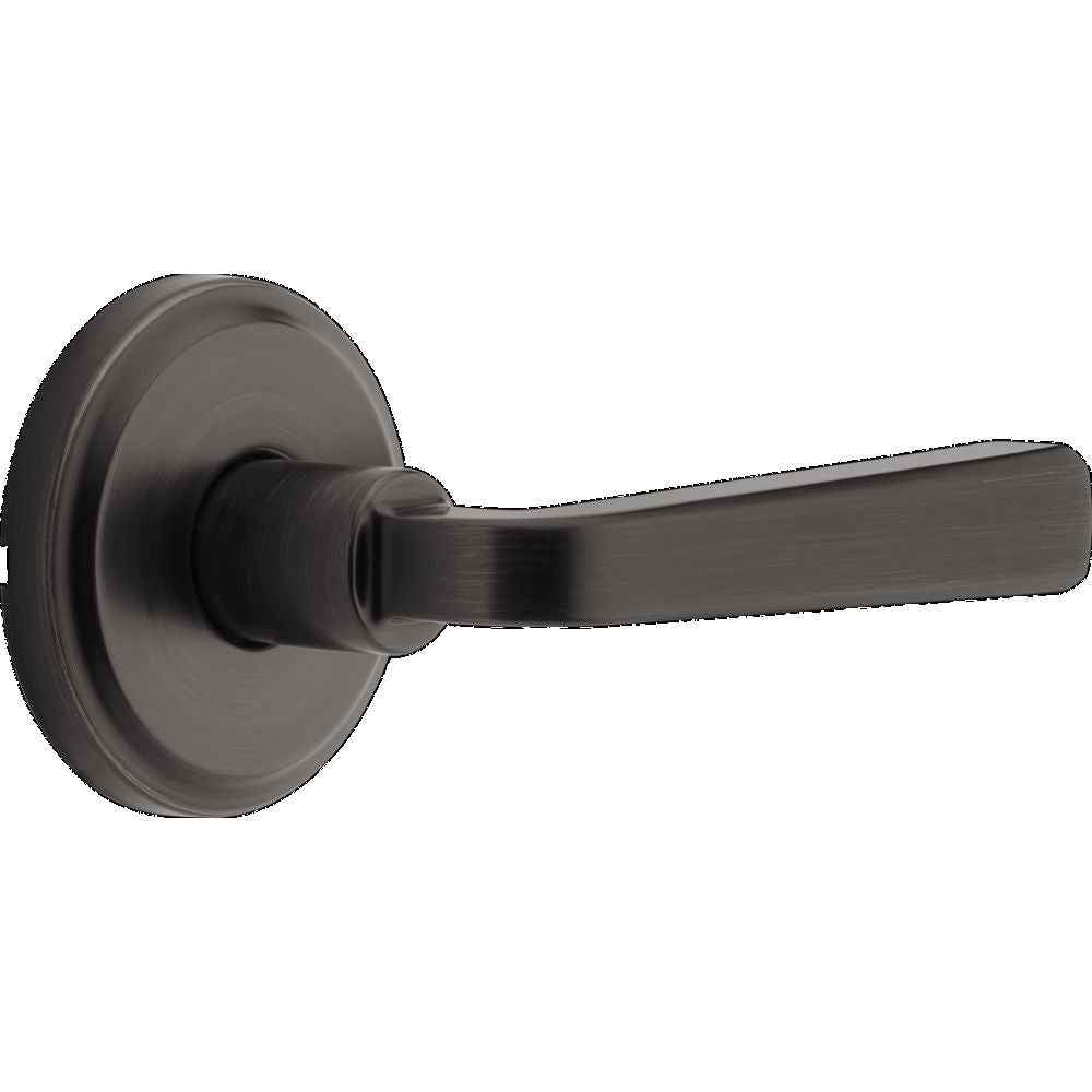 Kwikset 720TDL Trafford Lever Passage Door Lock in Venetian Bronze