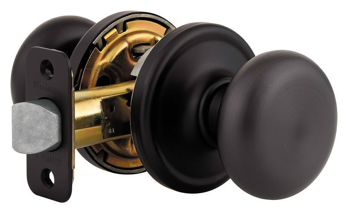 Kwikset 720H-5V1 antique brass passage door knob